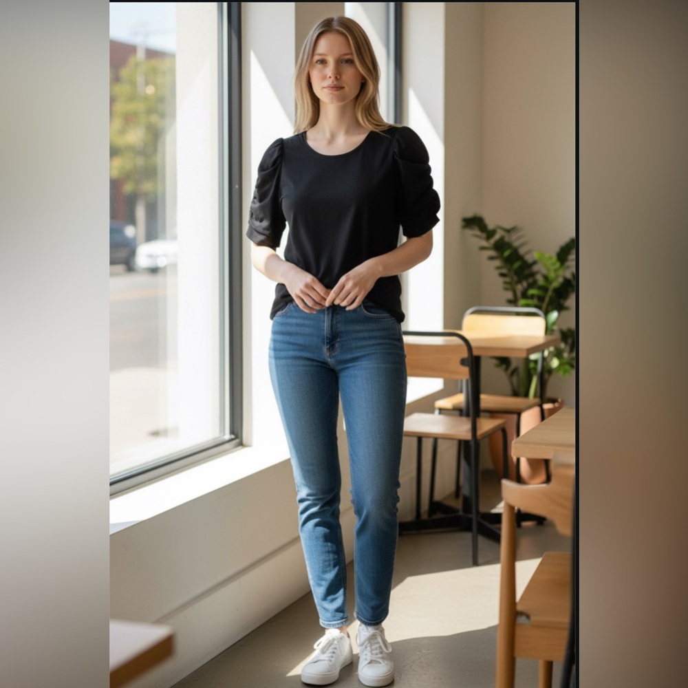 Banana Republic Black Malibu Tee